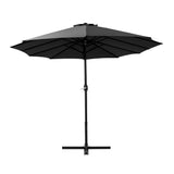 Darrahopens Home & Garden > Shading Instahut Outdoor Umbrella Twin Umbrellas Beach Garden Stand Base Sun Shade 4.57m