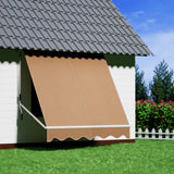 Darrahopens Home & Garden > Shading Instahut Retractable Fixed Pivot Arm Window Awning Outdoor Blinds 2.1X2.1M Beige