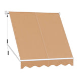 Darrahopens Home & Garden > Shading Instahut Retractable Fixed Pivot Arm Window Awning Outdoor Blinds 2.1X2.1M Beige