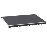 Darrahopens Home & Garden > Shading Instahut Retractable Folding Arm Awning Outdoor Awning 4.5Mx3M Canopy Grey