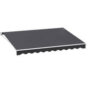 Darrahopens Home & Garden > Shading Instahut Retractable Folding Arm Awning Outdoor Awning Canopy 4Mx3M Grey