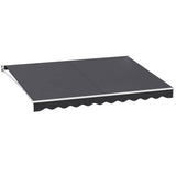 Darrahopens Home & Garden > Shading Instahut Retractable Folding Arm Awning Outdoor Awning Canopy 4Mx3M Grey