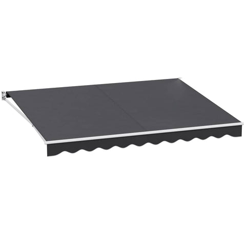Darrahopens Home & Garden > Shading Instahut Retractable Folding Arm Awning Outdoor Awning Canopy 4Mx3M Grey