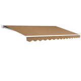 Darrahopens Home & Garden > Shading Instahut Retractable Folding Arm Awning Outdoor Awning Sunshade 4Mx2.5M Beige