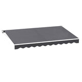 Darrahopens Home & Garden > Shading Instahut Retractable Folding Arm Awning Outdoor Awning Sunshade 4Mx2.5M Grey