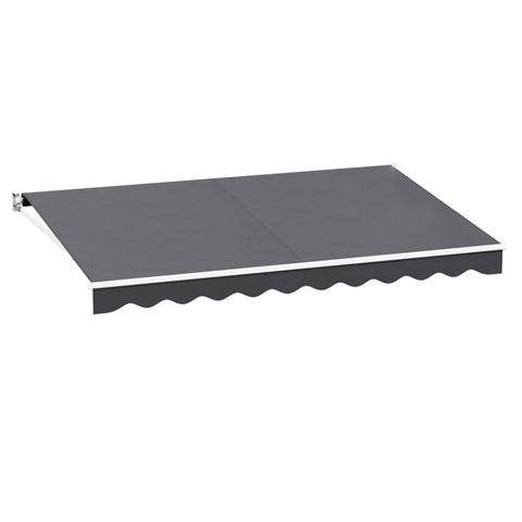 Darrahopens Home & Garden > Shading Instahut Retractable Folding Arm Awning Outdoor Awning Sunshade 4Mx2.5M Grey