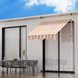 Darrahopens Home & Garden > Shading Instahut Retractable Pivot Arm Awning Outdoor Blinds Window Door Canopy 200cm