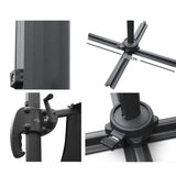 darrahopens Home & Garden > Shading Instahut Roma Outdoor Umbrella - Black