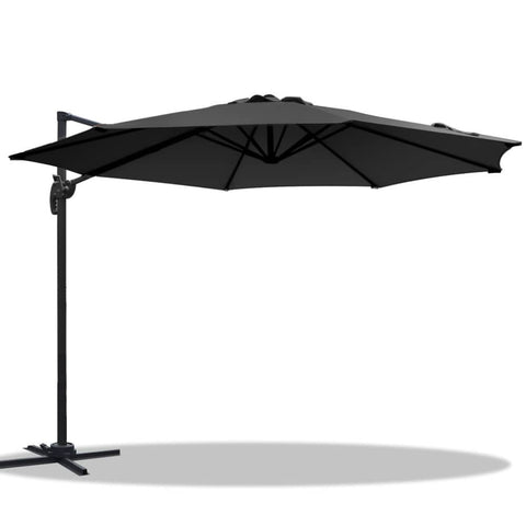 darrahopens Home & Garden > Shading Instahut Roma Outdoor Umbrella - Black