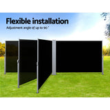 Darrahopens Home & Garden > Shading Instahut Side Awning Outdoor Blinds Sun Shade Retractable Screen 2X6M BK