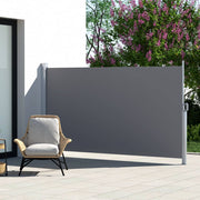 Darrahopens Home & Garden > Shading Instahut Side Awning Sun Shade Outdoor Blinds Retractable Screen 1.8X3M Grey
