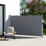 Darrahopens Home & Garden > Shading Instahut Side Awning Sun Shade Outdoor Blinds Retractable Screen 1.8X3M Grey