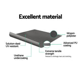 Darrahopens Home & Garden > Shading Instahut Side Awning Sun Shade Outdoor Blinds Retractable Screen 1.8X3M Grey
