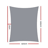 darrahopens Home & Garden > Shading Instahut Sun Shade Sail Cloth Shadecloth Outdoor Canopy Rectangle 280gsm 5x6m