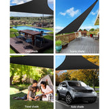 Darrahopens Home & Garden > Shading Instahut Sun Shade Sail Cloth Shadecloth Outdoor Canopy Triangle 280gsm 5x5x5m