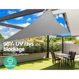 Darrahopens Home & Garden > Shading Instahut Sun Shade Sail Cloth Shadecloth Outdoor Canopy Triangle 280gsm 6x6x6m