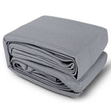 Darrahopens Home & Garden > Shading Instahut Sun Shade Sail Cloth Shadecloth Rectangle Canopy Grey 280gsm 3x3m