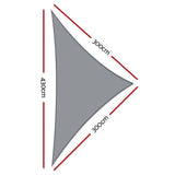 Darrahopens Home & Garden > Shading Instahut Sun Shade Sail Cloth Shadecloth Right Rectangle Canopy 280gsm 3x3x4.3m