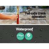 darrahopens Home & Garden > Shading Instahut Umbrella Outdoor Pole Umbrellas Stand Sun Beach Garden Deck Charcoal 3M