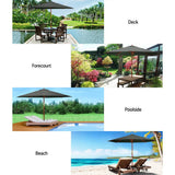 darrahopens Home & Garden > Shading Instahut Umbrella Outdoor Pole Umbrellas Stand Sun Beach Garden Deck Charcoal 3M