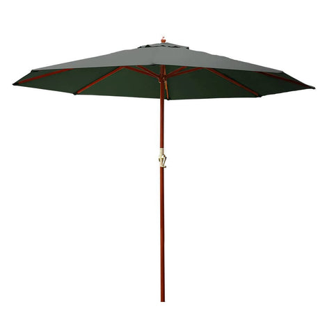 darrahopens Home & Garden > Shading Instahut Umbrella Outdoor Pole Umbrellas Stand Sun Beach Garden Deck Charcoal 3M