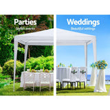 darrahopens Home & Garden > Shading Instahut Wedding Gazebo Outdoor Marquee Party Tent Event Canopy Camping 3x3 White