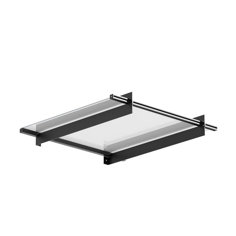 Darrahopens Home & Garden > Shading Instahut Window Door Awning Canopy 1mx1m Flat Transparent Sheet Metal Frame
