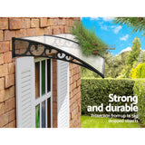 darrahopens Home & Garden > Shading Instahut Window Door Awning Door Canopy 1mx2.4m DIY Patio Outdoor SunShield