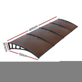 darrahopens Home & Garden > Shading Instahut Window Door Awning Door Canopy Outdoor Patio Cover Shade 1.5mx4m DIY BR