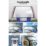 darrahopens Home & Garden > Shading Instahut Window Door Awning Door Canopy Patio UV Sun Shield 1mx4m DIY