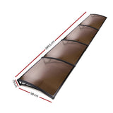 darrahopens Home & Garden > Shading Instahut Window Door Awning Door Canopy Patio UV Sun Shield 1mx4m DIY BR