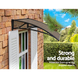 darrahopens Home & Garden > Shading Instahut Window Door Awning Door Canopy Patio UV Sun Shield BROWN 1mx2m DIY