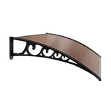 darrahopens Home & Garden > Shading Instahut Window Door Awning Door Canopy Patio UV Sun Shield BROWN 1mx4m DIY