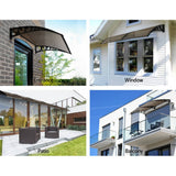 darrahopens Home & Garden > Shading Instahut Window Door Awning Door Canopy Patio UV Sun Shield BROWN 1mx6m DIY