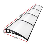 darrahopens Home & Garden > Shading Instahut Window Door Awning Door Canopy Patio UV Sun Shield Transparent 1mx4m DIY