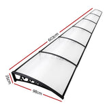 darrahopens Home & Garden > Shading Instahut Window Door Awning Door Canopy Patio UV Sun Shield WHITE 1mx6m DIY