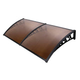 Darrahopens Home & Garden > Shading Instahut Window Door Awning Outdoor Canopy SunShield Patio 1mx2.4m DIY Brown