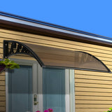Darrahopens Home & Garden > Shading Instahut Window Door Awning Outdoor Door Canopy Patio Awning 1mx1.2m DIY Brown