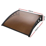 Darrahopens Home & Garden > Shading Instahut Window Door Awning Outdoor Door Canopy Patio Awning 1mx1.2m DIY Brown