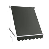 darrahopens Home & Garden > Shading Instahut Window Fixed Pivot Arm Awning Outdoor Blinds Retractable Canopy1.5X2.1M