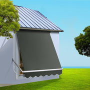 darrahopens Home & Garden > Shading Instahut Window Fixed Pivot Arm Awning Outdoor Blinds Retractable Canopy1.8X2.1M