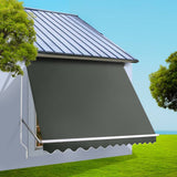 darrahopens Home & Garden > Shading Instahut Window Fixed Pivot Arm Awning Outdoor Blinds Retractable Canopy3.1X2.1M