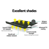 darrahopens Home & Garden > Shading Instahut Window Fixed Pivot Arm Awning Outdoor Blinds Retractable Canopy3.1X2.1M