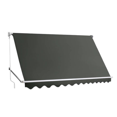 darrahopens Home & Garden > Shading Instahut Window Fixed Pivot Arm Awning Outdoor Blinds Retractable Canopy3.1X2.1M