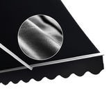 Darrahopens Home & Garden > Shading Motorised Outdoor Folding Arm Awning Retractable Sunshade Canopy Black 3.0m x 2.5m