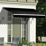 Darrahopens Home & Garden > Shading Outdoor Folding Arm Awning Retractable Sunshade Canopy Black 4.0m x 2.5m
