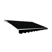 Darrahopens Home & Garden > Shading Outdoor Folding Arm Awning Retractable Sunshade Canopy Black 4.0m x 2.5m
