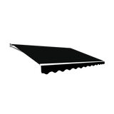Darrahopens Home & Garden > Shading Outdoor Folding Arm Awning Retractable Sunshade Canopy Black 4.0m x 3.0m