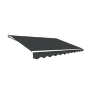 Darrahopens Home & Garden > Shading Outdoor Folding Arm Awning Retractable Sunshade Canopy Grey 3.0m x 2.5m