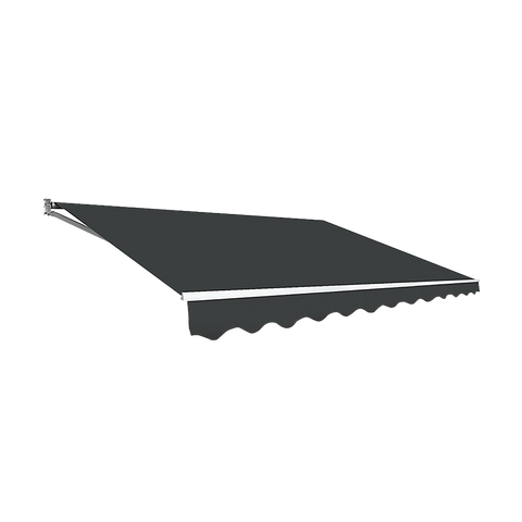 Darrahopens Home & Garden > Shading Outdoor Folding Arm Awning Retractable Sunshade Canopy Grey 3.0m x 2.5m